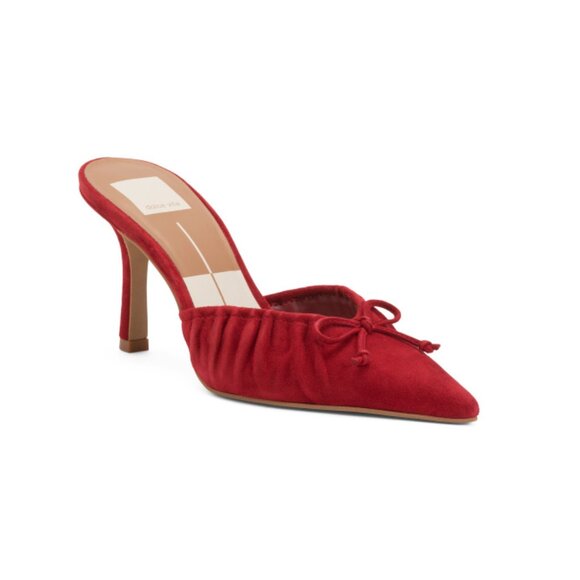 DOLCE VITA Crimson Suede Kairi Heels - Picture 1 of 2